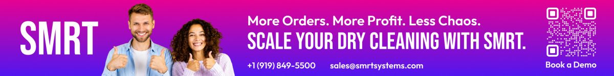 SMRT: Cloud POS and business software for dry cleaners—manage operations, routes, payments, and marketing.